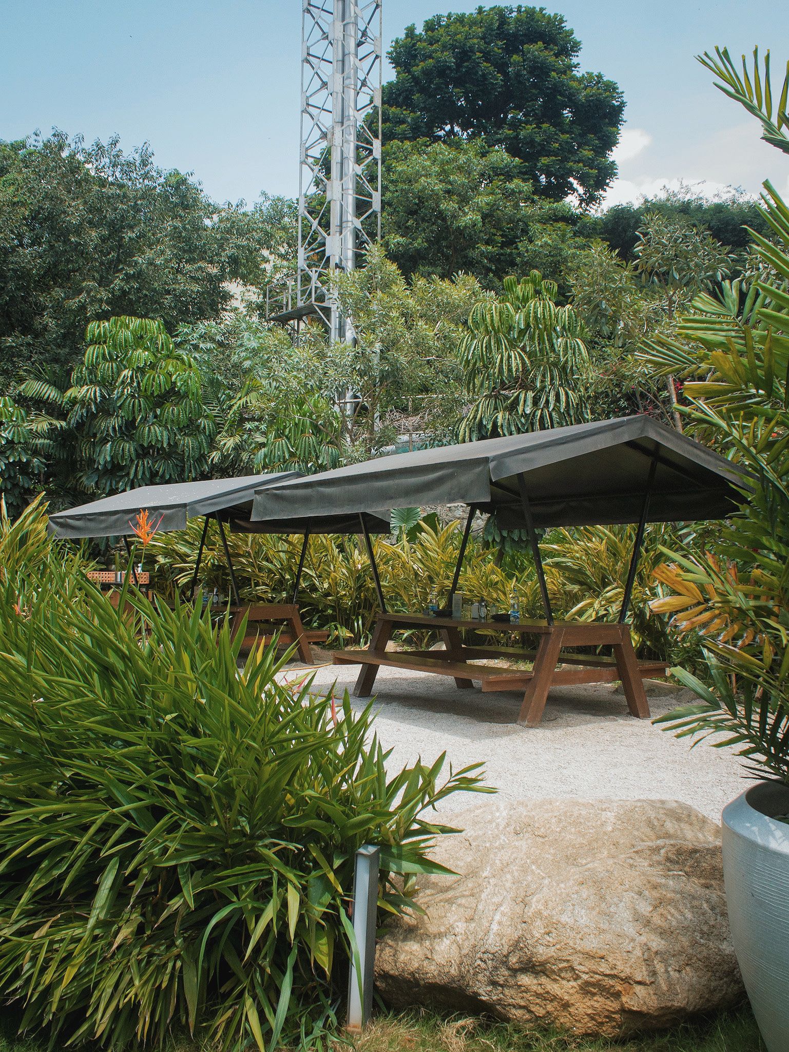 Outdoor garden venue with natural setting